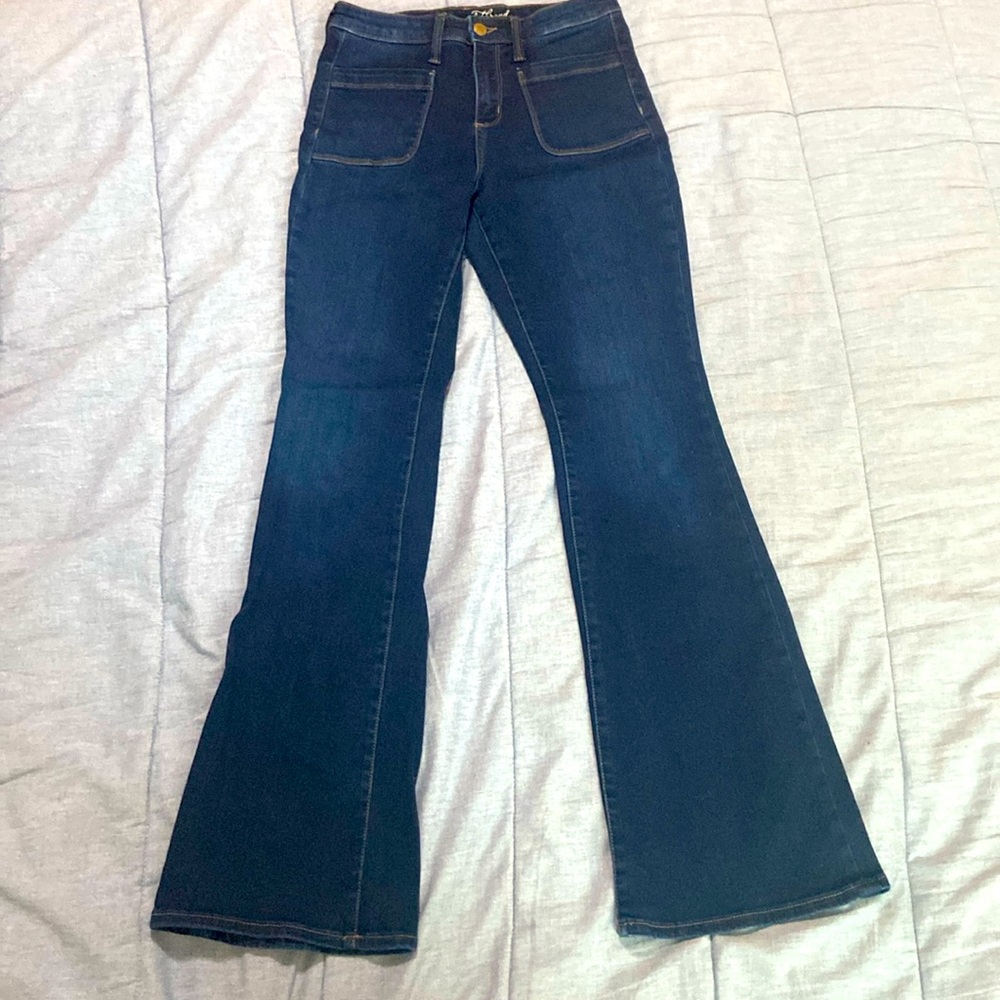 Universal thread jeans | dark blue | high-rise